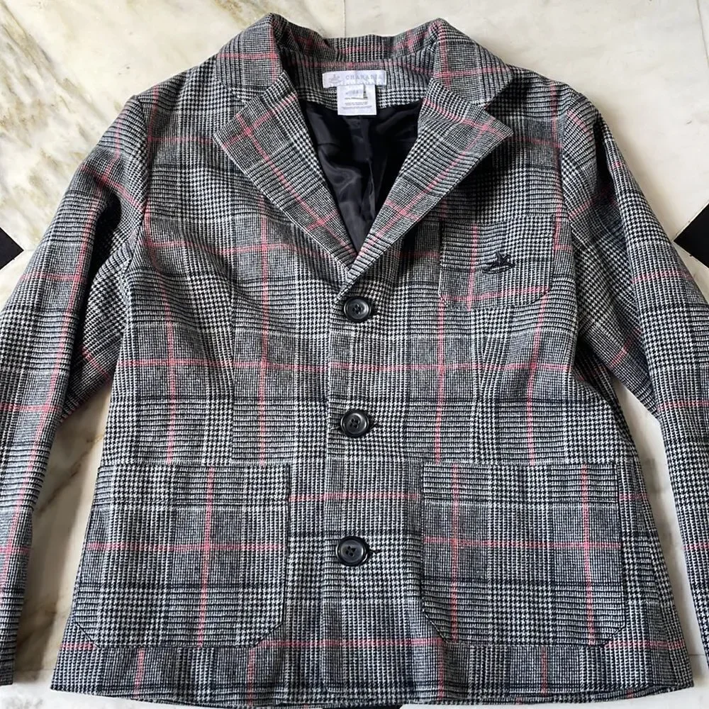 Vintage Charabia Kid’s Glen Plaid Jacket